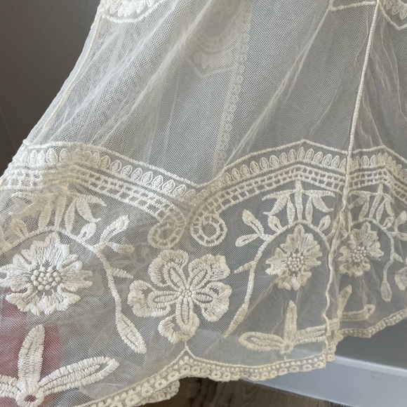 Icing Cream Lace Robe. Size OS - Picture 9 of 11